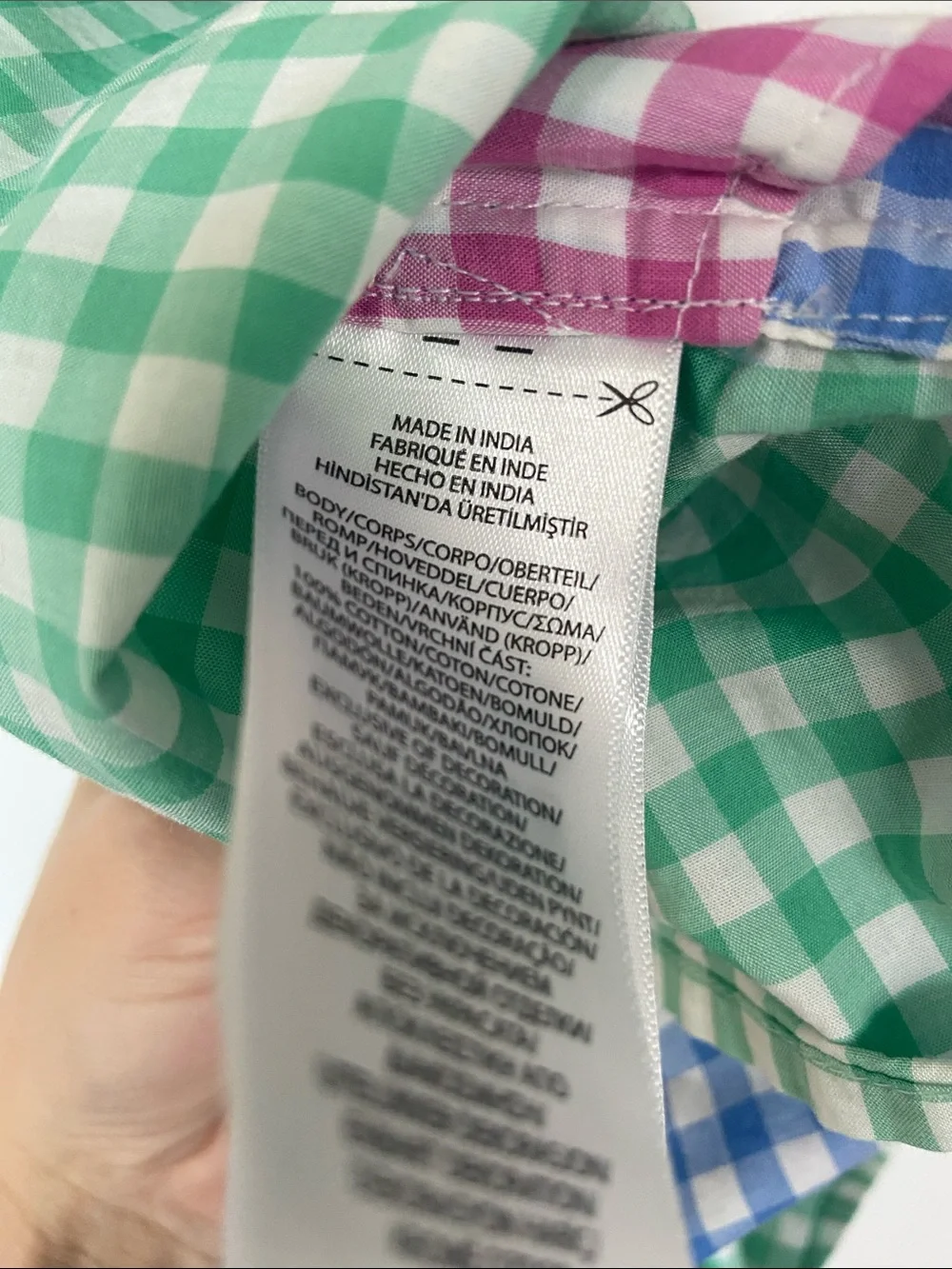Ralph Lauren Pink, Green & Blue Gingham Polo Dress